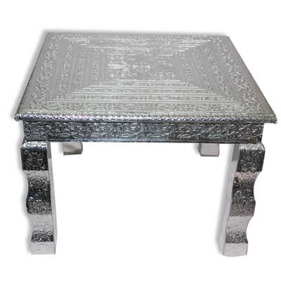 "Silver coated Pooja Petam-01 - Click here to View more details about this Product